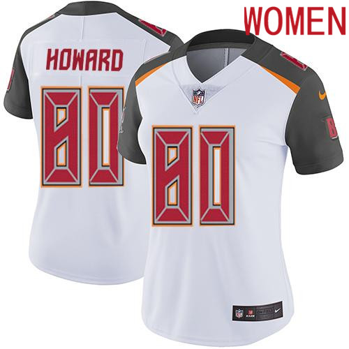 2019 Women Tampa Bay Buccaneers 80 Howard white Nike Vapor Untouchable Limited NFL Jersey